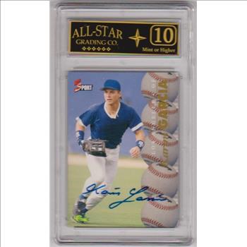 Signed Rookie Graded 10 - Karim Garcia 1995 Classic 5-Sport Certified Autographed Insert Card