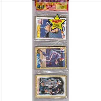 1987 Topps Baseball 49 Card Rack Pack w/ Fernando Valenzuela On Front