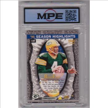 Graded MPE Mint+ 9.5 - Brett Favre 1997 Zenith #139 Card