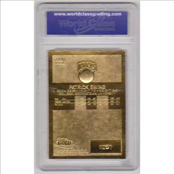 Graded Gem Mint 10 - Patrick Ewing 1998 Fleer '86 Rookie Style 23 Kt Gold Card