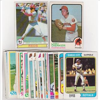 25 Different 1970's Topps Baseball Cards (1973-1979) w/ Dave Concepcion+ More