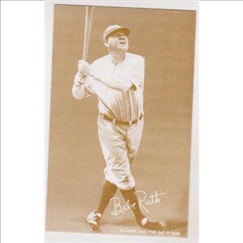Vintage - BABE RUTH 1980 Hall of Fame Exhibit Card