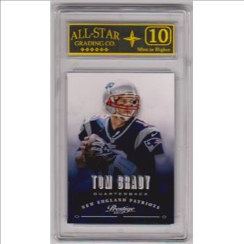Graded 10 - Tom Brady 2013 Panini Prestige #113 Card
