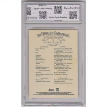 Graded Sigma Gem Mint 10 - Stan Musial 2019 Topps Allen & Ginter #64 Card