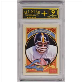 Graded 9 - Terry Bradshaw 2014 Panini Golden Age #150 Card
