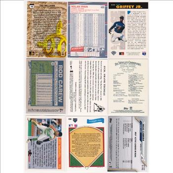 Baseball Card Collection 1988-2020 w/ Ted Williams, Nolan Ryan + More