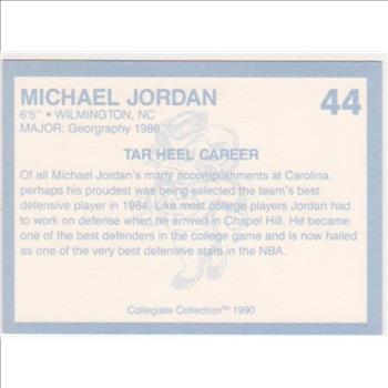 Michael Jordan 1990 North Carolina #44 College Card