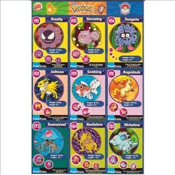 1999 Pokemon Master Trainer Collector Set Uncut 9 Card Uncut #11 Sheet