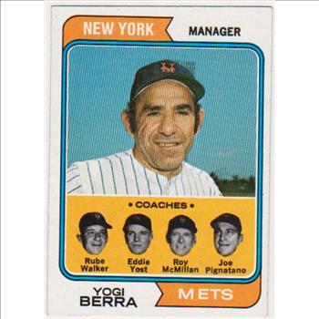 1974 Topps Yogi Berra #179 Card - HOF'er