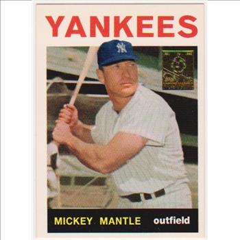 Mickey Mantle 1964 Topps #50 Commemorative Card - 1996 Topps #14 of 19 Insert Card