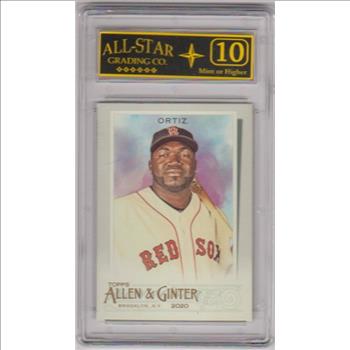 Graded 10 - David Ortiz 2020 Topps Allen & Ginter #41 Card