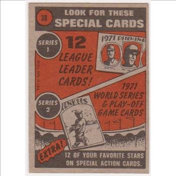1972 Topps Carl Yastrzemski #38 Card - HOF'er