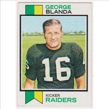 1973 Topps George Blanda #25 Card - HOF'er
