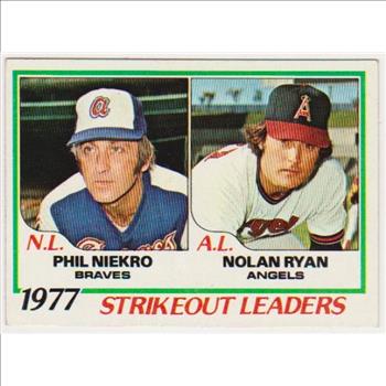 1978 Topps Nolan Ryan/Phil Niekro #206 Card - HOF'ers