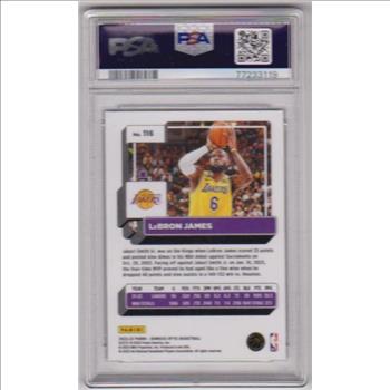 Graded PSA Mint 9 - Lebron James 2022-23 Donruss Optic #116 Card
