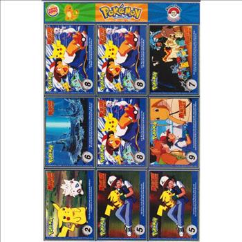 1999 Pokemon Master Trainer Collector Set Uncut 9 Card Uncut #11 Sheet