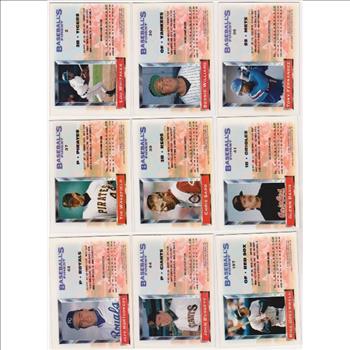 9 Different 1993 Topps Finest Cards w/ Bernie Williams + More