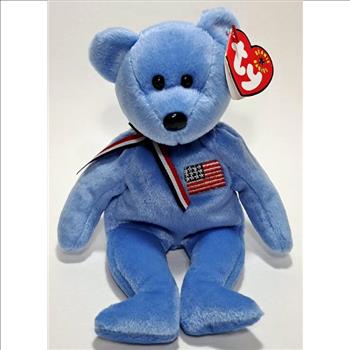 2001 Ty Beanie Baby AMERICA THE BEAR - With Original Tags