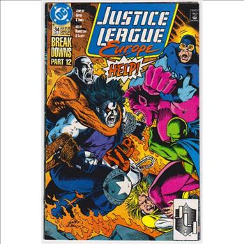 1992 DC Comics JUSTICE LEAGUE EUROPE #34 Issue