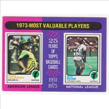 1975 Topps Reggie Jackson/Pete Rose #211 Card