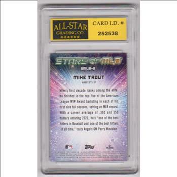 Graded 10 - Mike Trout 2024 Topps Stars Of MLB #SMLB-2 Insert Card