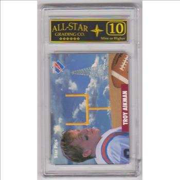 Graded 10 - Troy Aikman 1991 Star Pics #50 Card