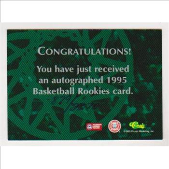 Signed - 1995 Classic Jerry Stackhouse Certified Autographed Rookie Card