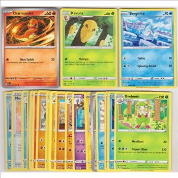 25 Different Pokemon Trading Cards w/ Charmander + More