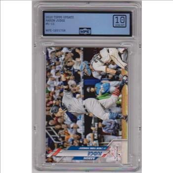 Graded MPE Gem Mint 10 - Aaron Judge 2020 Topps Update #U-15 Card