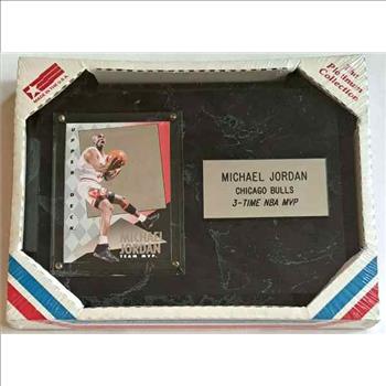 Sealed - Michael Jordan 1993-94 Upper Deck Team MVP Hologram On Plaque - 3-Time NBA MVP