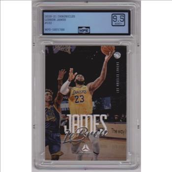 Graded MPE Mint+ 9.5 - Lebron James 2020-21 Panini Chronicles Luminance #152 Card