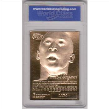 Rookie Graded Gem Mint 10 - Kobe Bryant 1996-97 Flair Showcase Legacy 23 Kt Gold Card