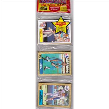 1987 Topps Baseball 49 Card Rack Pack w/ Gary Carter On Front