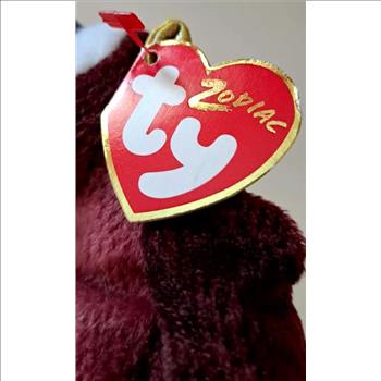 2000 Ty Beanie Baby Zodiac Monkey - With Original Tags