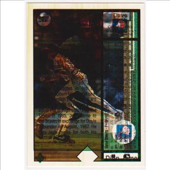 Error - John Smoltz 1989 Upper Deck Rookie w/ Clark/James Triple Print Back - Rare Misprint