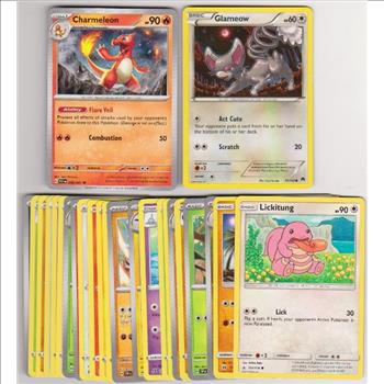 25 Different Pokemon Trading Cards w/ Charmeleon + More