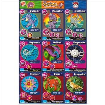  1999 Pokemon Master Trainer Collector Set Uncut 9 Card Sheet #4