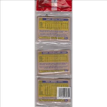 1987 Topps Baseball 49 Card Rack Pack w/ Lance Parrish On Front