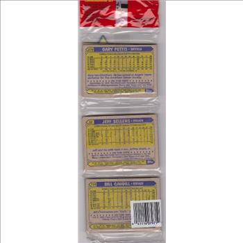 1987 Topps Baseball 49 Card Rack Pack w/ Ozzie Smith On Front
