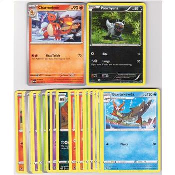 25 Different Pokemon Trading Cards w/ Charmeleon + More