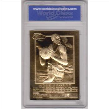 Rookie Graded Gem Mint 10 - Kobe Bryant 1996-97 Skybox EX-2000 w/ Purple Signature 23 Kt Gold Card