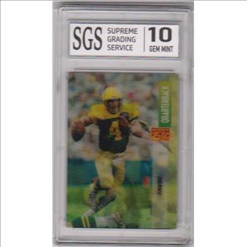 Graded Gem Mint 10 - Brett Favre 1995 Sport Flix #76 Card