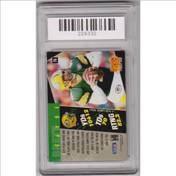 Graded Gem Mint 10 - Brett Favre 1995 Sport Flix #76 Card