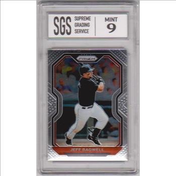 Graded Mint 9 - Jeff Bagwell 2021 Panini Prizm #40 Card