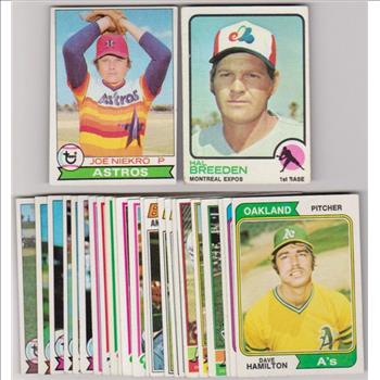 25 Different 1970's Topps Baseball Cards (1973-1979)