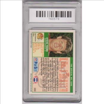 Graded Mint 9 - Steve Young 1989 Pro Set #388 Card