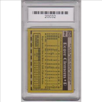 Graded Mint 9 - Roger Clemens 1990 Topps #245 Card