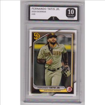 Graded Sigma Gem Mint 10 -Fernando Tatis Jr. 2024 Bowman #35 Card