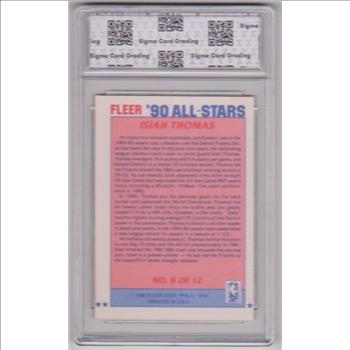 Graded Sigma 8 - Isiah Thomas 1990 Fleer All-Stars #6 Card
