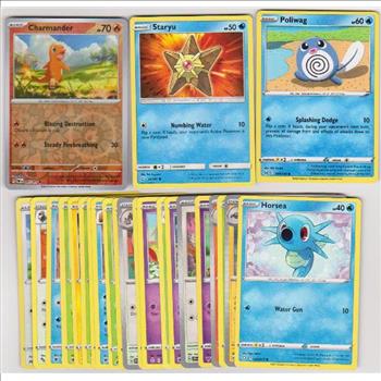 25 Different Pokemon Trading Cards w/ Charmander REVERSE HOLO + More